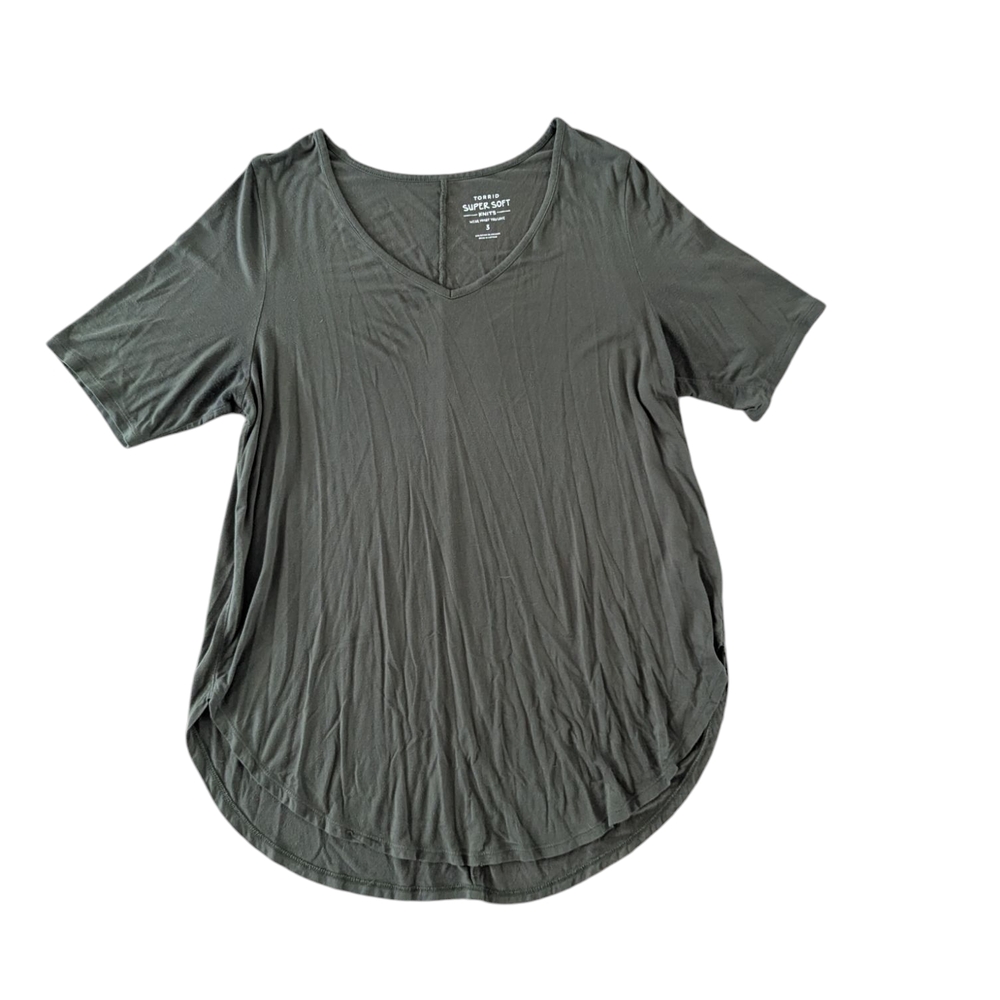 Torrid Green Short Sleeve Relaxed Tee Sz.3